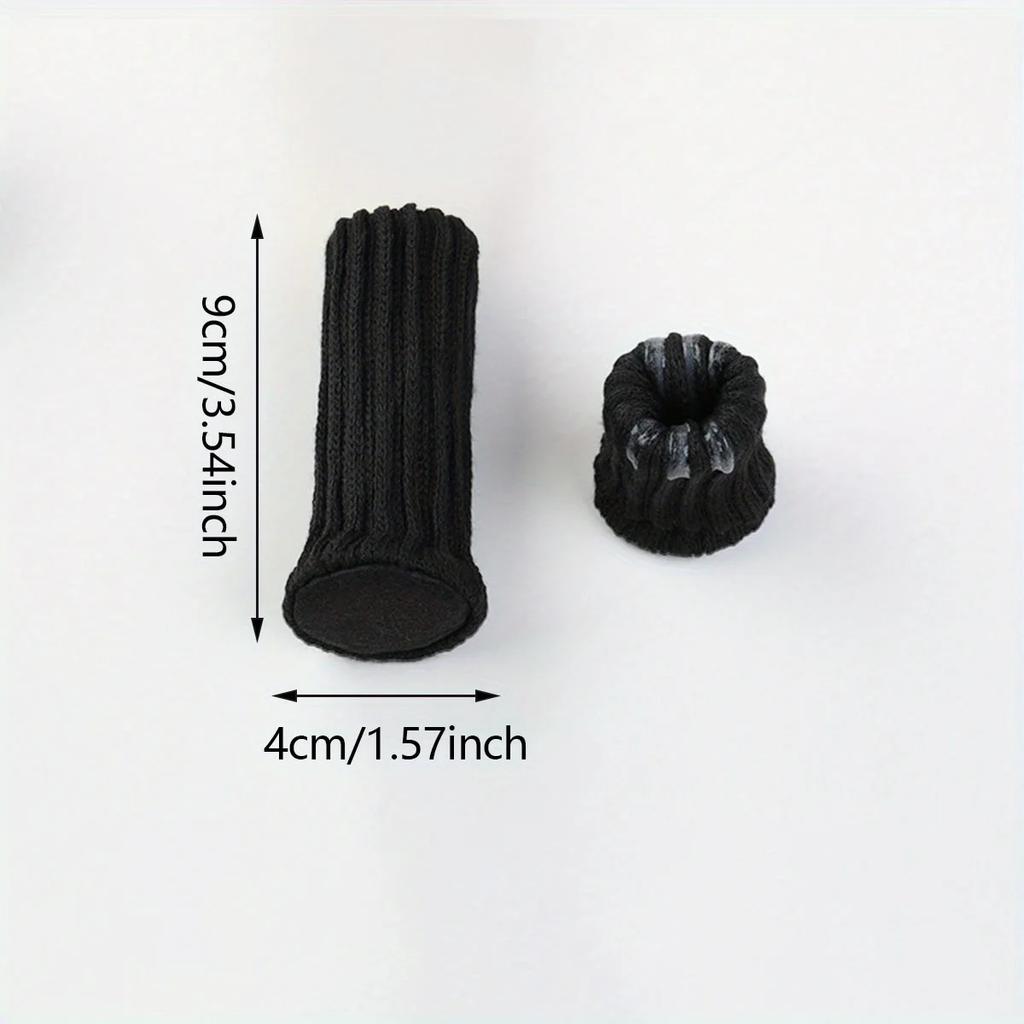 4pcs-Table, chair, leg socks, floor protection cover, anti slip chair leg socks, furniture cap set, knitted furniture mat