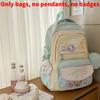 Cute Contrasting Color Backpack With Large Capacity And Letter Design Print