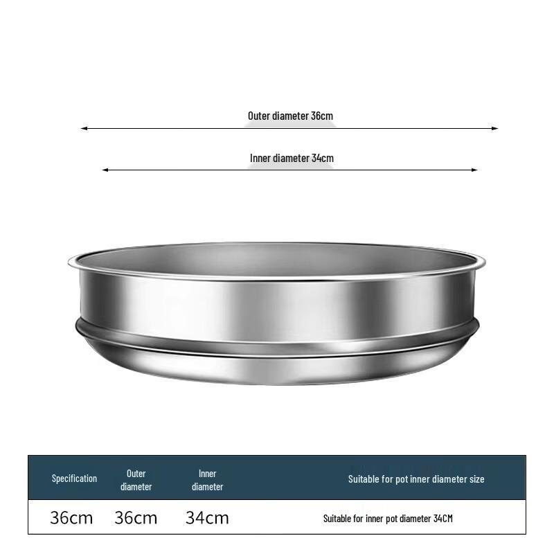 Xihe 36cm Stainless Steel High Arched Pot Lid