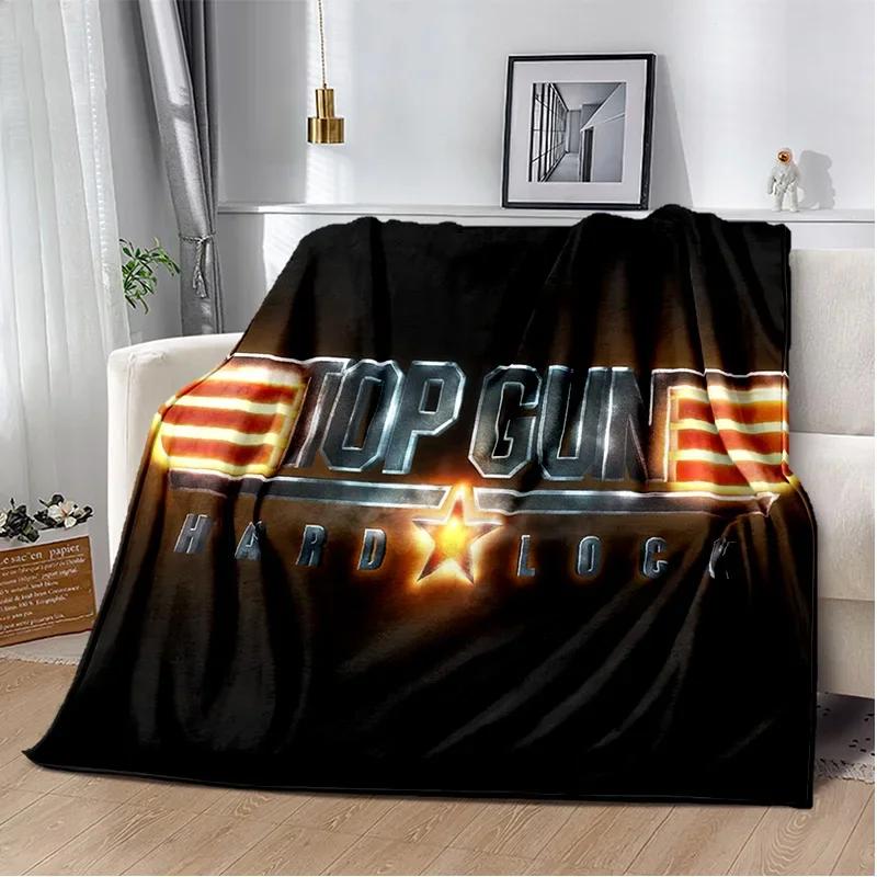 Top Gun Classic Movie Sign 3D Blanket,Soft Throw Blanket for Home Bedroom Bed Sofa Picnic Travel Office Rest Cover Blanket Kids