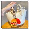 PVC Simulation Hamburger Keyring Realistic Food Beef Hamburger  Ornaments  Giveaway