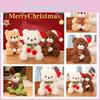 Adorable Round-eyed Teddy Bear Plush Toy For Christmas Decoration And Gift