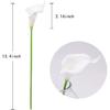 IPOPU 24PCS Artificial Flowers Fake Calla Lily Flowers Real Touch Calla Lily Faux Flowers Arrangement Bouquet for Home Garden Office Party Wedding