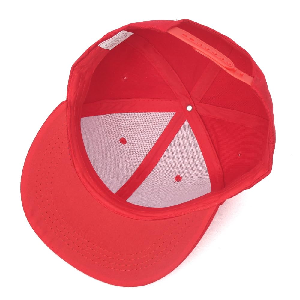 MKDAER Cap Super Mario Mario Style Cap Hat Cosplay Original Patch Set USJ Univa (Mario RED)