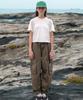 MIDNIGHT12AM Wide Tapered Cargo Pants - Khaki
