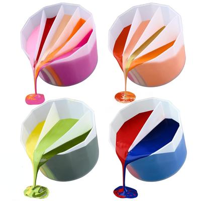 Tazza divisa per versare vernice, tazza divisa per versare vernice acrilica Fluid Art, tazza divisa per versare resina, strumenti per la pittura fai da te