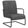 Day and Night - Day and Night Dark Gray Velvet Cantilever Chair