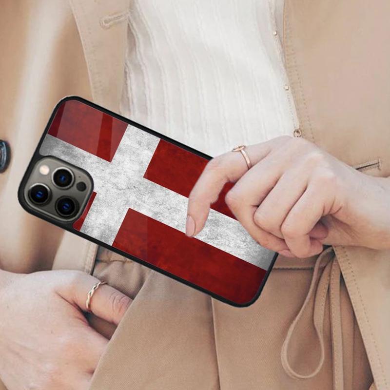 

Denmark Flag Phone Magnetic Phone Case For APPLE iPhone 17 Air 16 14 13 12 Pro Max 15 Plus Wireless Charge With MagSafe Cover iPhone 13mini