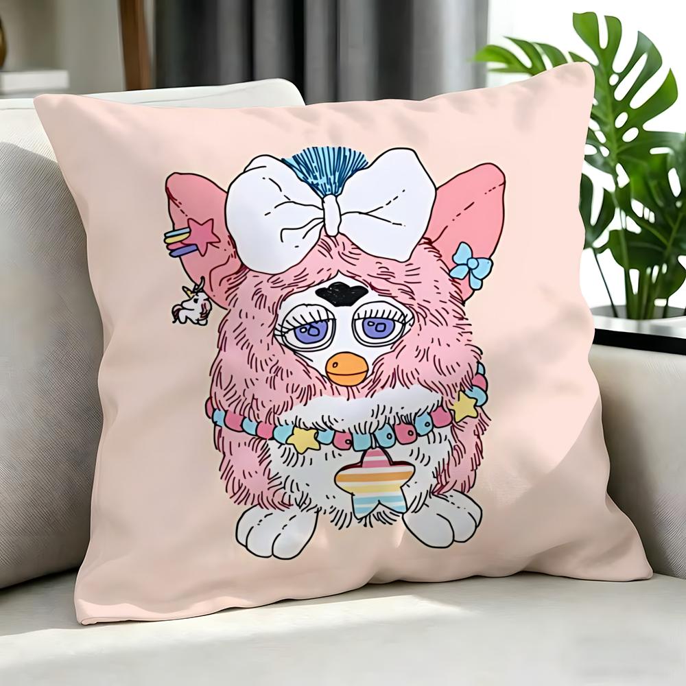cute Furby Cushion Cover Cushion Cover Set Pcs x x x Pillowcase Decorative Sofa Home Decor