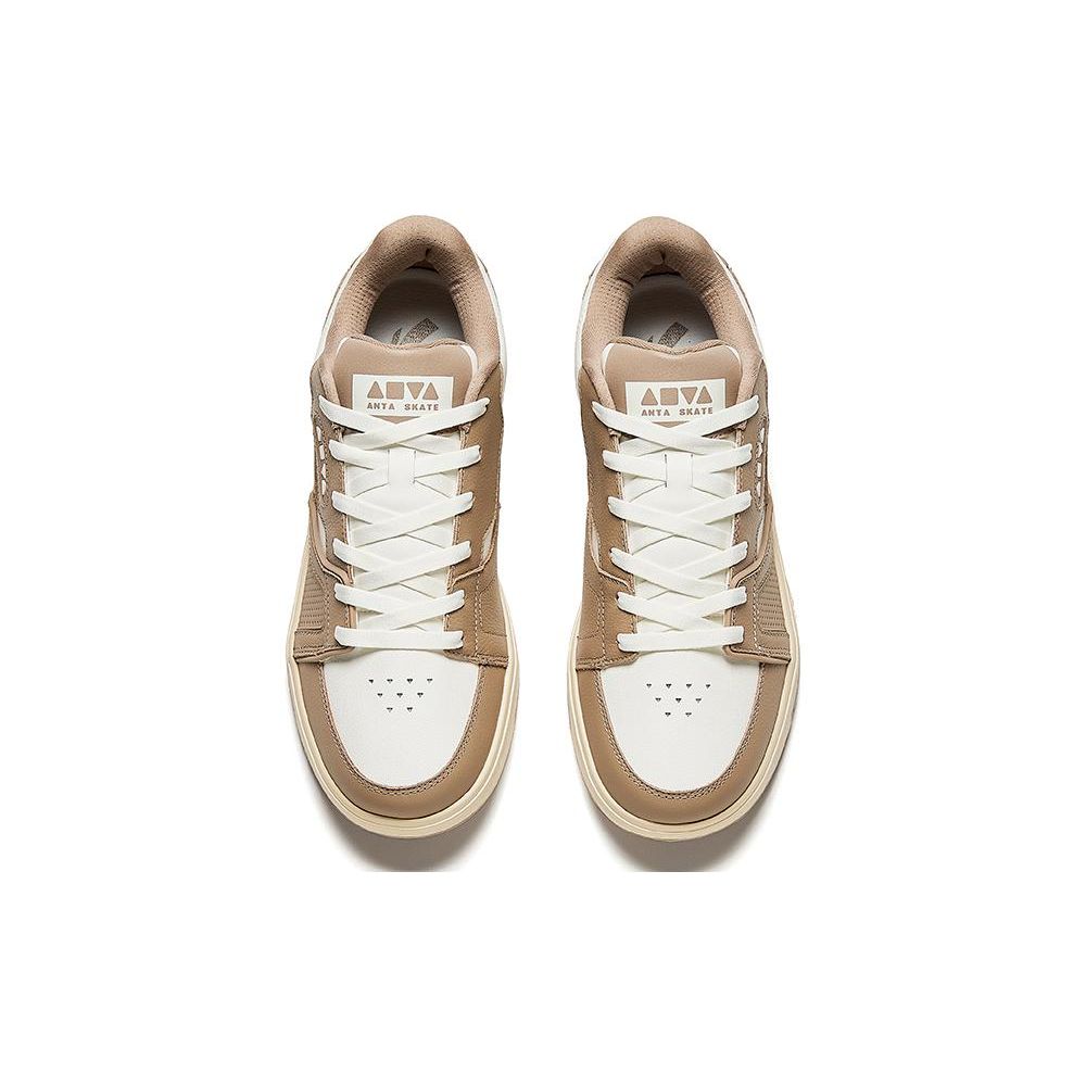 Anta Comfortable Versatile Durable Low-Top Skate Shoes Men Sneakers Brown 912348026-1