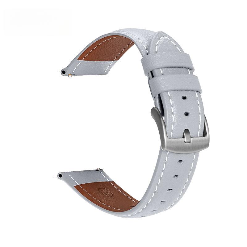 

Кожаный ремешок для часов 20 мм 22 мм - мягкий прочный водонепроницаемый для часов Samsung Galaxy Watch Huawei Watch Xiaomi Watch Garmin Watch Amazfit Watch 22MM Strap Width