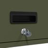 Wall Mounted Garage Cabinet with Gas Spring Door Olive Green
