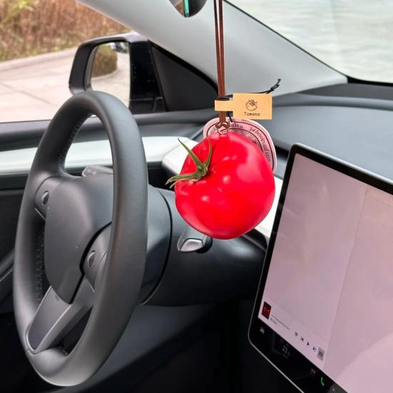 Fruit Car Pendants Artificial Foam Fruits Rear Mirror Car Charm Christmas Tree Hanging Ornaments