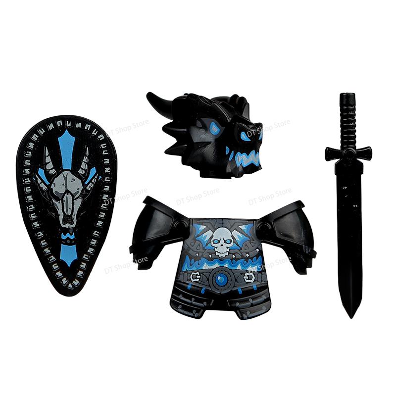 QQ04-7 Dragon Knights Heavy armor Bricks Assemble Building Blocks Action Figures accessories bricks Model Toys Christmas Gifts