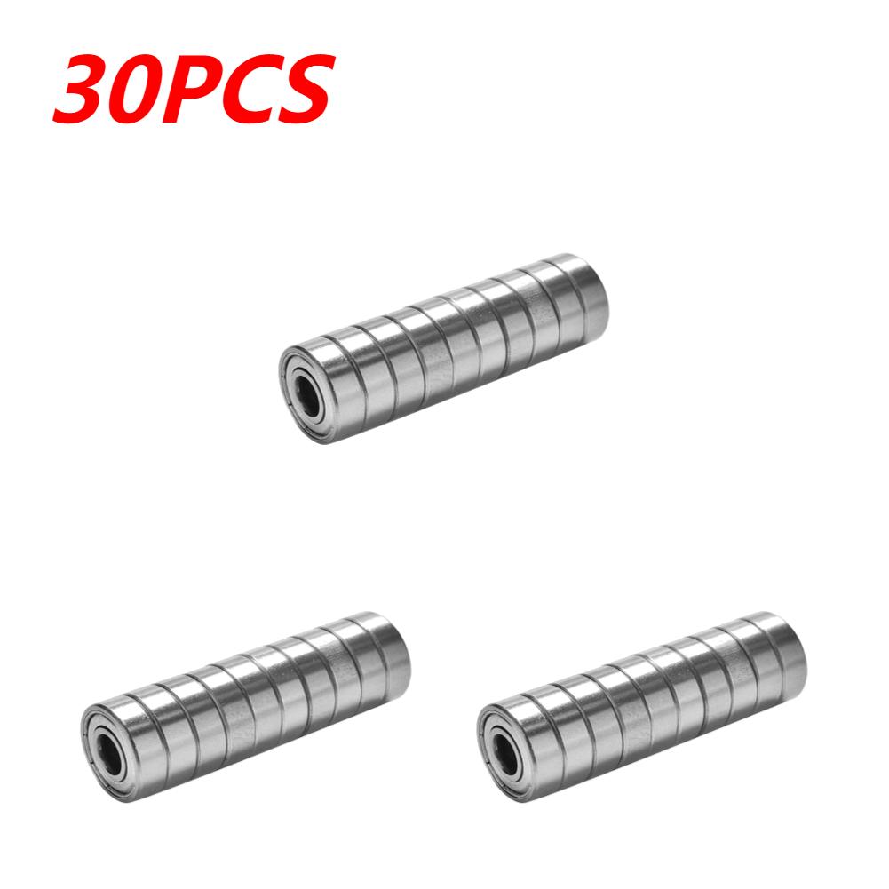 10-100pcs 608ZZ Carbon Steel Deep Groove Ball Bearings for Longboard Skates Roller Skates Frictionless Miniature 608ZZ Bearings