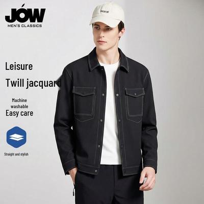 JOW Men's Lightweight Lapel Work Jacket