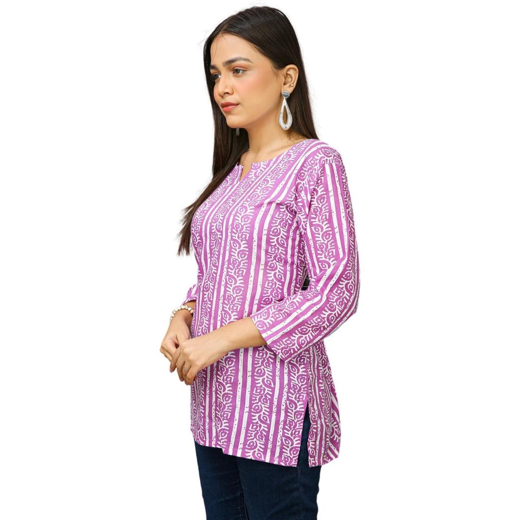 Indian Women Straight Top Kurta Set Viscose Rayon Ethnic Tunic Kurti Set Dress