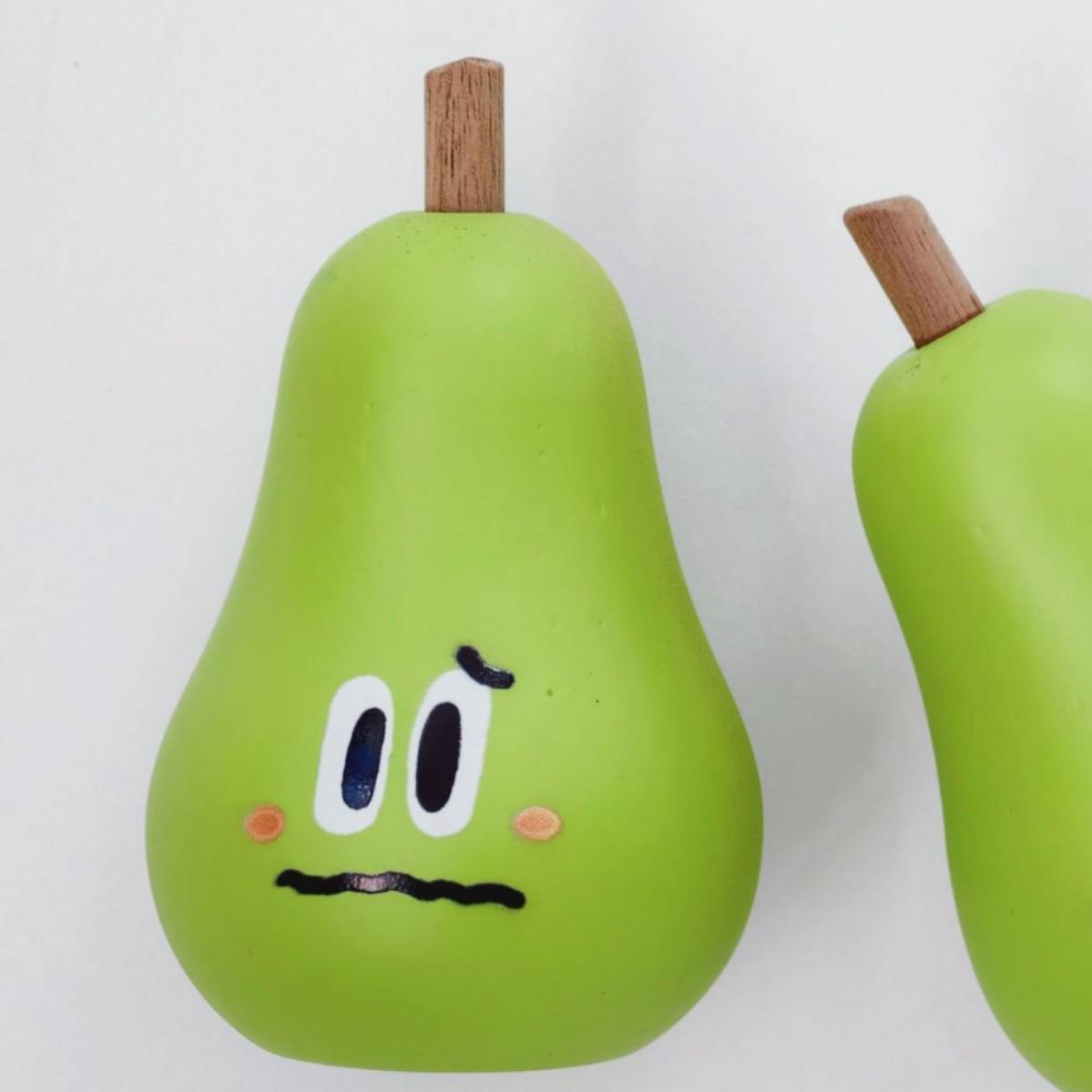 

Duck Pear & Bitter Gourd Refrigerator Magnet - Cute Creative Desktop Ornament & Home Decoration