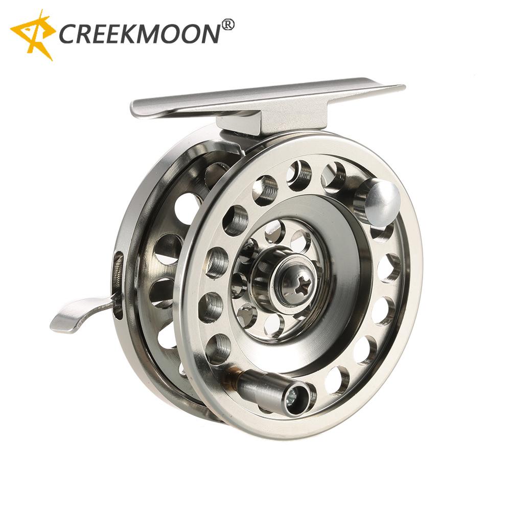 Fly Fishing Reel Right Handed Aluminum Alloy Smooth Ice Fishing Reels Fly Reels