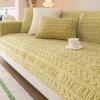 Winter Warm Plush Sofa Cover Jacquard Letter Thicken Soft Cushion L Shape Sofa Backrest Armrest Non-Slip Living Room Couch Towel