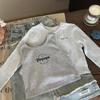 2024 Girls' Korean Autumn Knit Cardigan & Vest Jeans Set