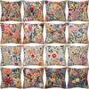 New Cushion Cover 3D Imitation Embroidery Flower Pillow Cover Sofa Cushion Cover Digital Printing