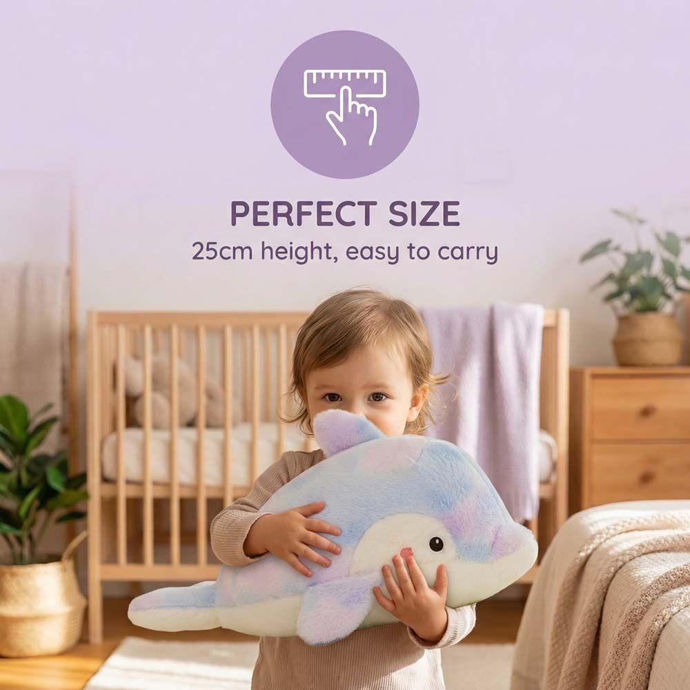 Soft Colorful Dolphin Plush Doll Cartoon Animal Plush Pillow Festival Party Decor