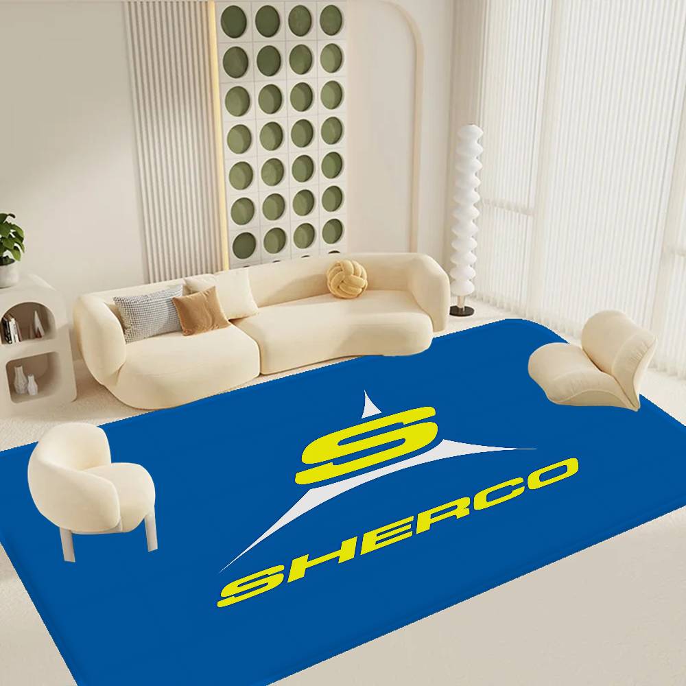 S-Sherco LOGO Room Mats Anti-slip Absorb Water Long Strip Cushion Bedroon Mat Household Carpets