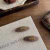 Spring New Style Mesh Bow Rose Hairpin Hairpin French High-end Girl Hairpin Wild Broken Hair Side Clip