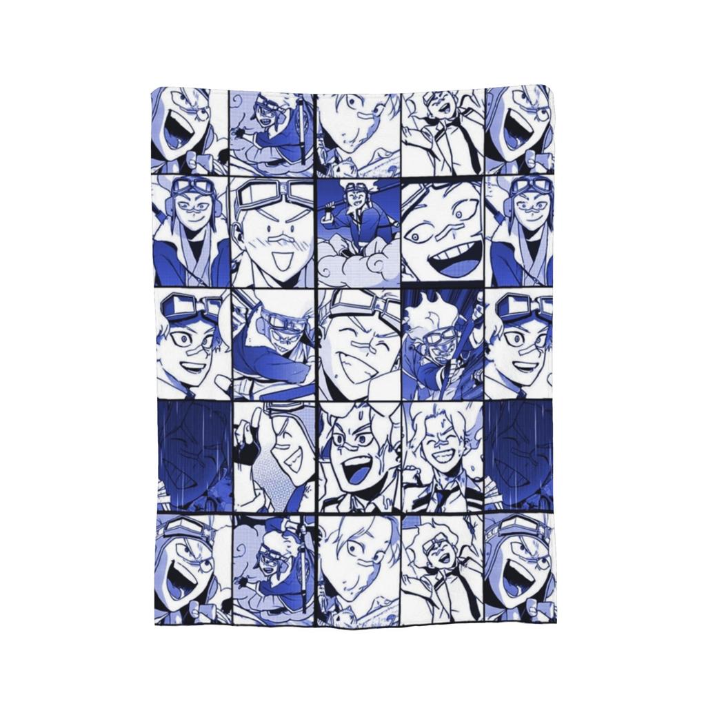 Himiko Toga Tribute Pattern Flannel Throw Blankets Boku No My Hero Academia Manga Blankets for Bedding Office Warm Quilt,