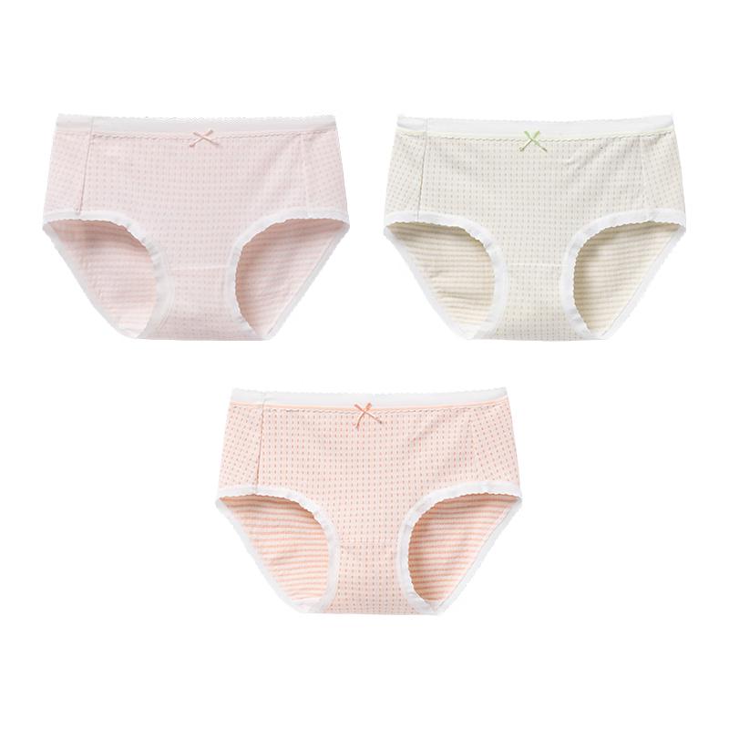 

Cosmo Lady Women s Breathable Plaid Mid-Waist Briefs 3-Pack 2XL