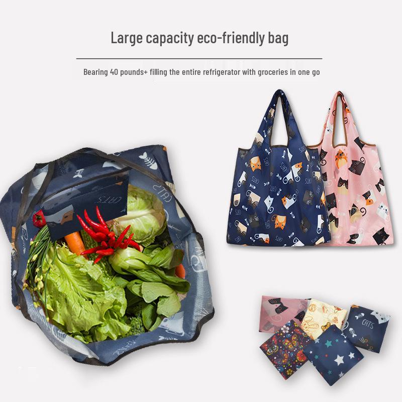 Medium Eco-Friendly Foldable Waterproof Shopping Tote Bag