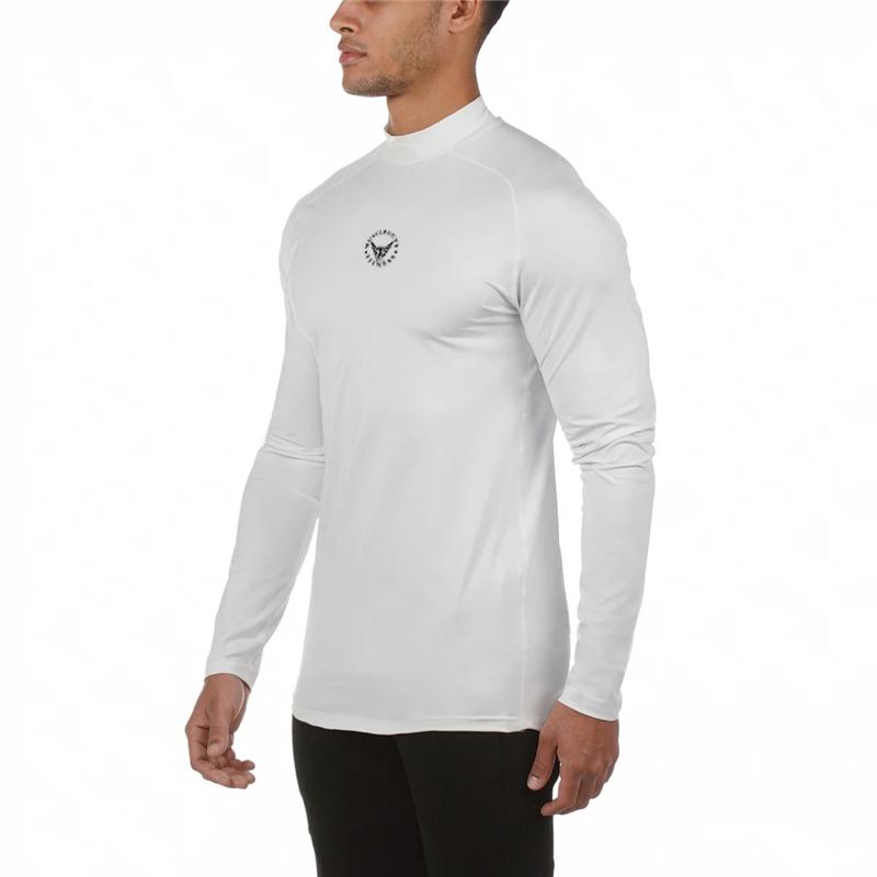 Muscleguys Running Fitness T-shirt Men's Fast Drying High Elastic Thin Tights Bottoming Training Clothes