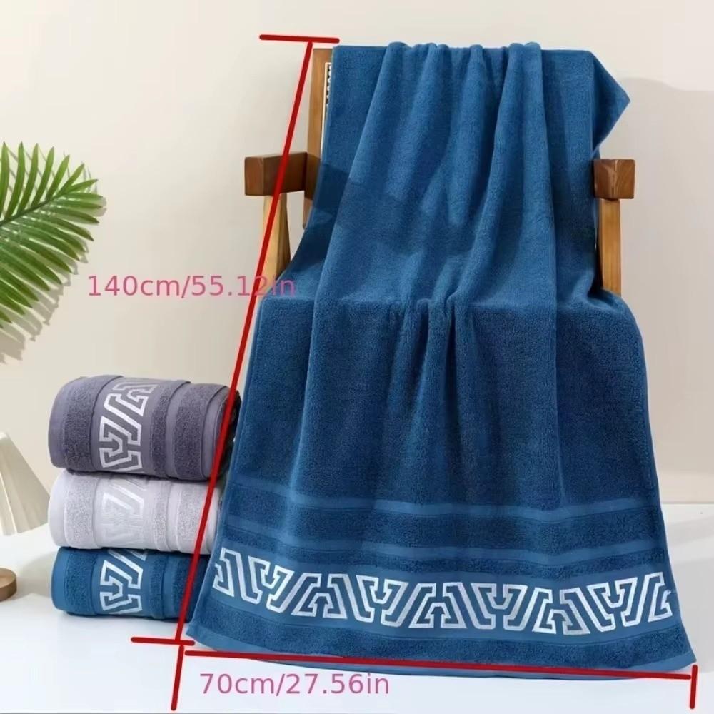 Fashion Cotton Bath Towel Skin-friendly Fabric Comfortable Extra Large Towel Non-Shedding Absorbent Towel Body Wash