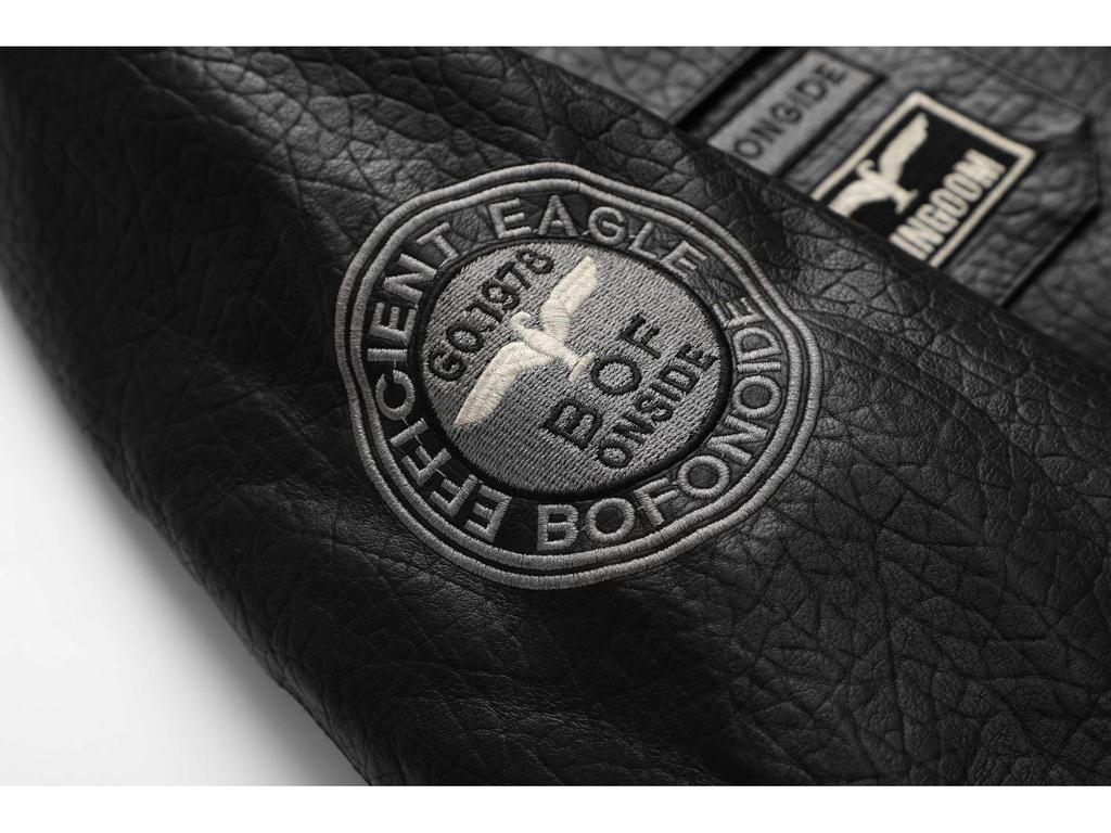 Korean Style Men's Embroidered PU Leather Motorcycle Jacket with Velvet Lining