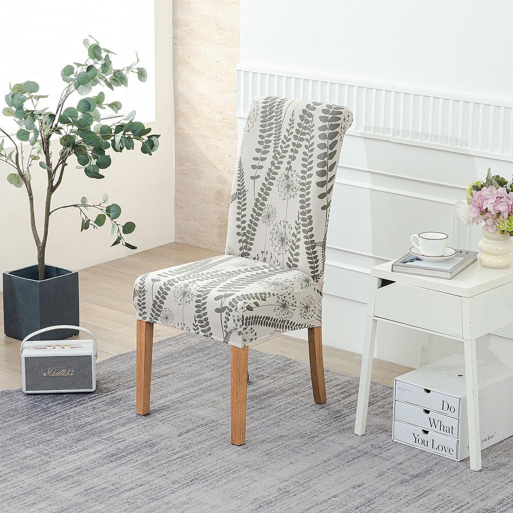 Printed Christmas Day Elastic Chair Cover Household One-Piece Half-Pack Stool Cover Hotel Dining Table Chair Cover