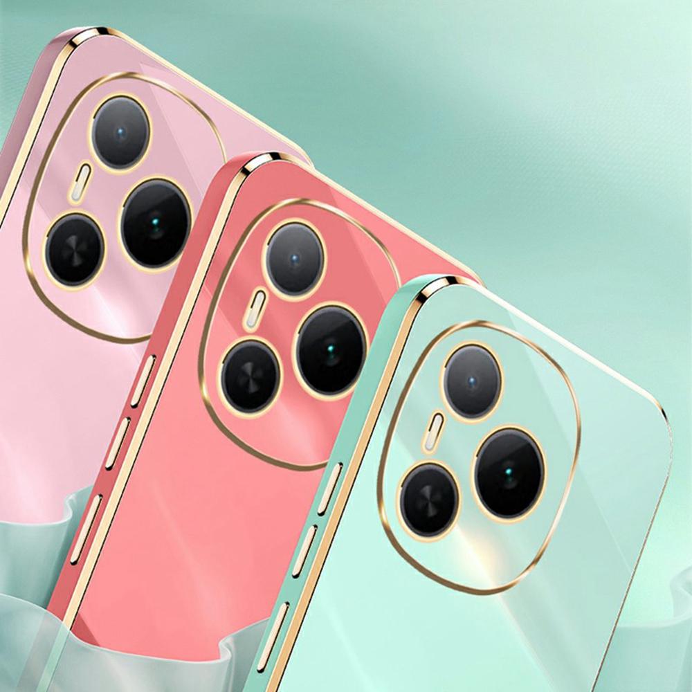 

XINLI For Honor Power 5G Case TPU Phone Cover with Electroplating Frame Black