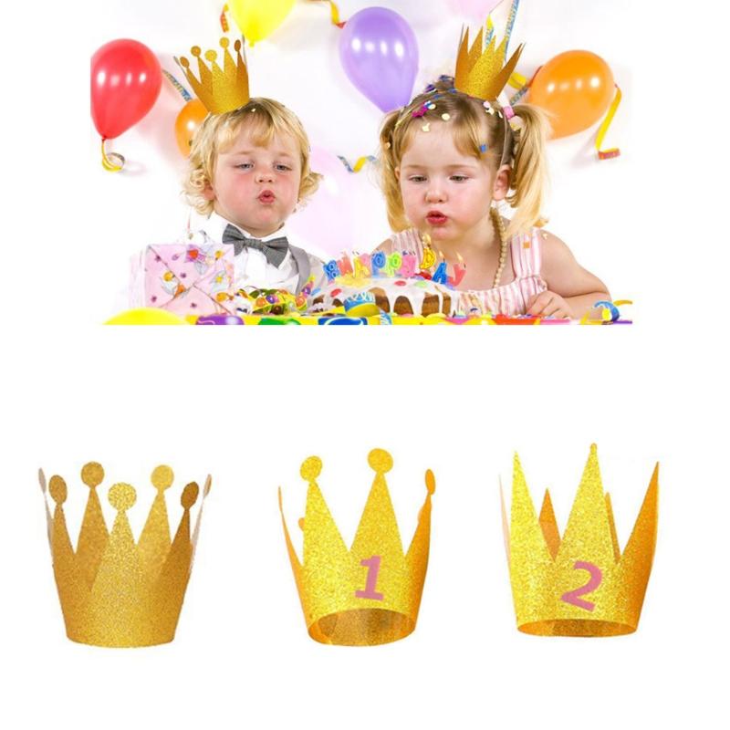 Gag Gift for Kids&Adults 1 Set Birthday Crown Ornaments Kids Party Favor Toys Creative Supplies Halloween Supplies