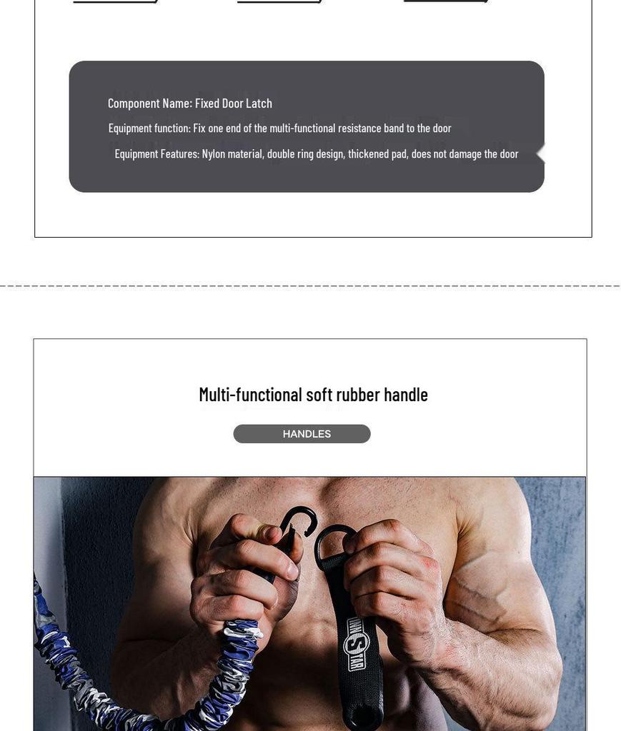 INNSTAR Home Bench Press: Quick Chest Training Equipment with Elastic Resistance Bands