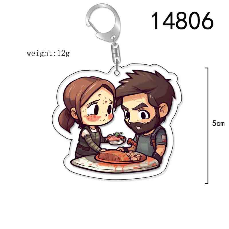 The Last of Us: Joel, Ellie, Tess Acrylic Pendant Set Approximately 55MM