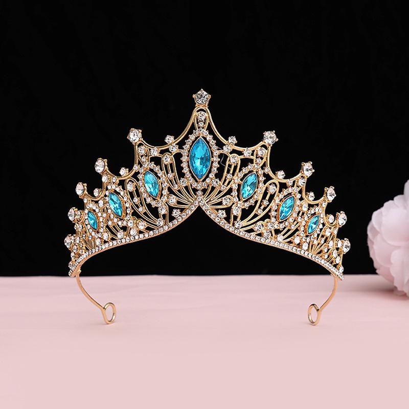 Children's Rhinestone Princess Crown Hairband - Bridal Headpiece & Korean-Style Headwear for Girls