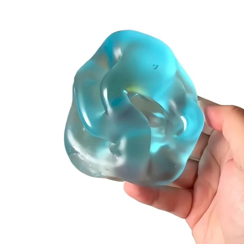 Squishy Green Apple Stress Ball Soft Fidget Sensory Toy For   Slow Rebound Squeeze Toy For Adults Kids Christmas Gift