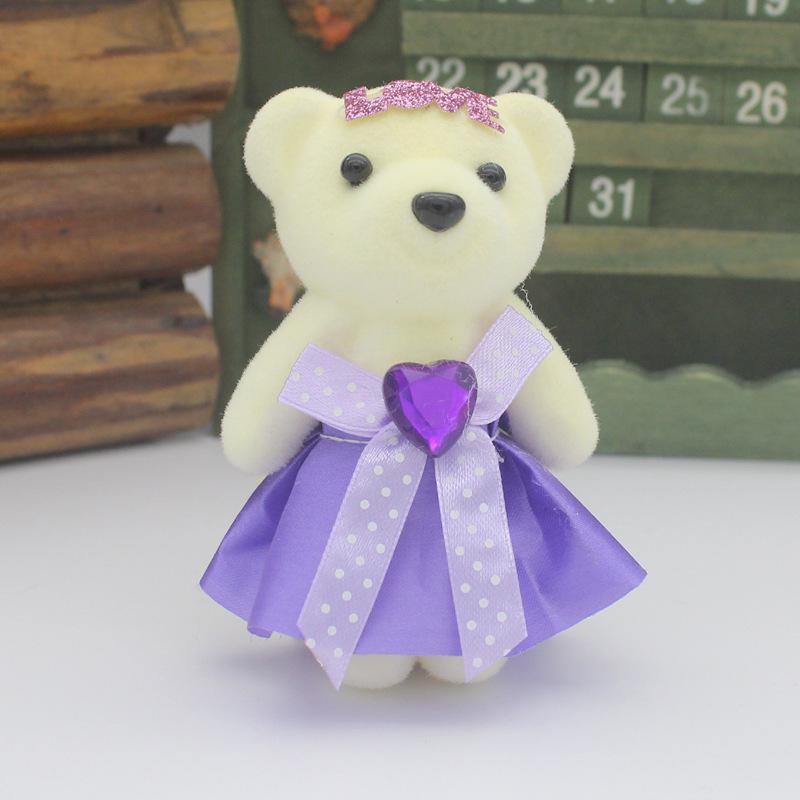 

Cross-border Fresh Flowers & Cartoon Bouquet Dolls - Foam Bears & DIY Handmade Wrapping Materials Foam Standing Bear [Height 10-11 cm]