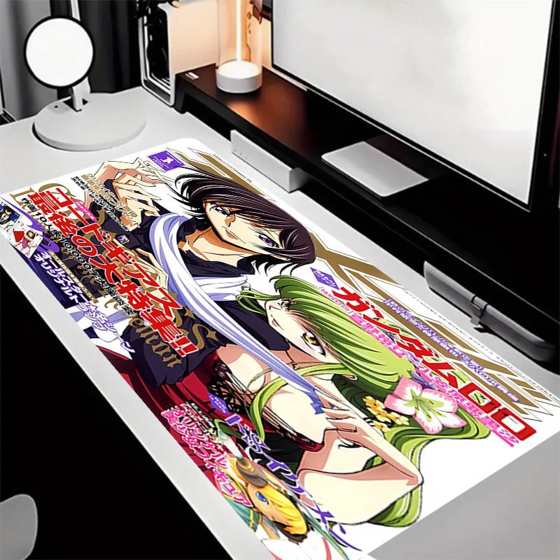 Anime Code Geass Theme Premium Non-slip Mouse Pad with Stitched Edges,Durable Rubber Material,for Desktop & Gaming Great Gifts