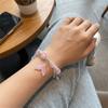 Colorful Beads Fishtail Crystal Bracelet Exquisite Sweet Lucky Hand Chain  Lucky Charm
