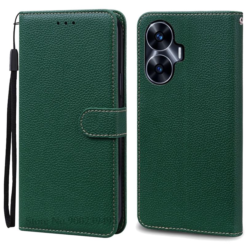 For Realme C55 Case Leather Flip Wallet Cover For Realme C55 Case Book Protective Cover Coque Fundas Shell