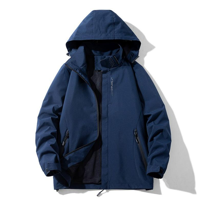 Jackets for Men and Women with The Same Loose Detachable Caps, Outdoor Group Wear, Waterproof Jackets, Couple Jackets, Windproof and Breathable