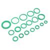 270pcs 18 Sizes Car Air Conditioning Compressor Seals Assortment Kit Green ORing for Water Faucet