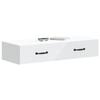 Wall Mounted Side Table White 87.5 x 34.5 x 17 cm