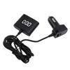 78W USB C Car Charger 5 Port PD30W Fast Charging Car Phone Charger with Dual Digital Voltage Display 4.9 Ft Extention